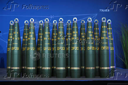 Inauguration of new Rheinmetall artillery plant, in Unterluess