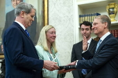 Paul Atkins Sworn-In as SEC Commissioner in Washington, DC