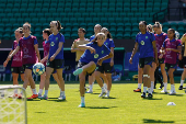 Entrenamiento del FC Barcelona previo a la final de la Liga de Campeones femenina