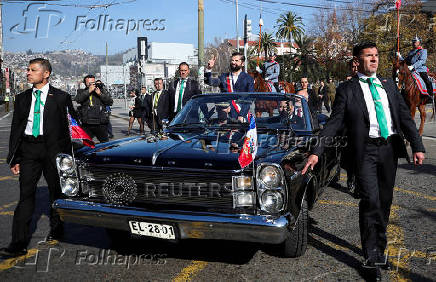 President Gabriel Boric addresses his annual speech to the nation at the congress in Valparaiso
