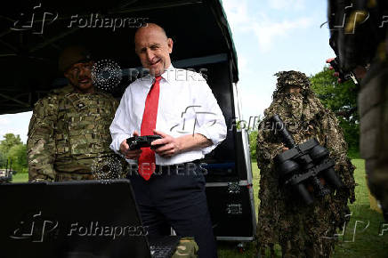 British Defence Secretary John Healey visits Warminster Garrison following publication of the Strategic Defence Review