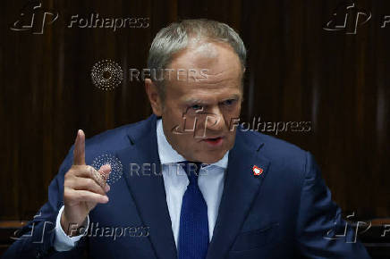Polish PM Tusk speaks ahead of confidence vote in Warsaw