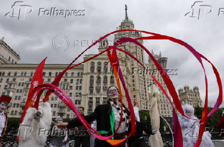 Water sports festival held in Moscow