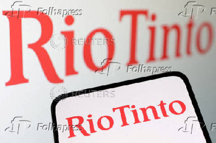 FILE PHOTO: Illustration shows Rio Tinto logo