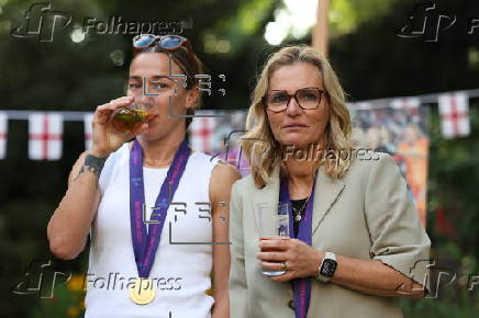 Deputy Prime Ministert hosts England Women’s soccer team at 10 Downing Street in London