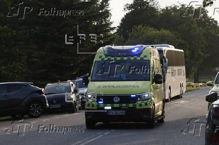 Train collision in Bjerndrup, southern Denmark