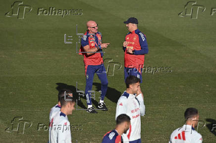 Entrenamiento de la selección española