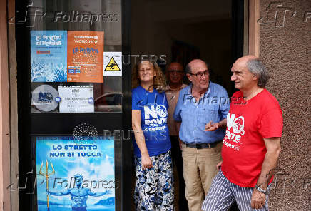 FILE PHOTO: 'They must not touch the Strait': Sicily bridge opponents vow to put up a fight