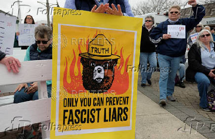Protest Rally against Presdent Donald Trump in Rehoboth Beach, Delaware