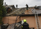 The aftermath of the overnight Russian attack in Ukraine's Kharkiv