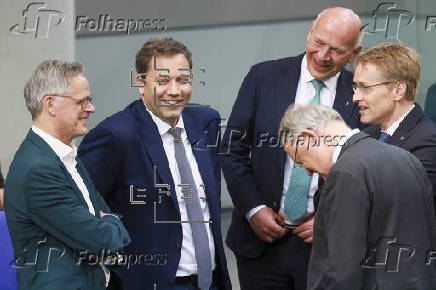 Election of German Chancellor and swearing-in of the cabinet at Bundestag in Berlin