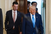 President Trump welcomes the 2025 NCAA Men's College Basketball Champions to the East Room