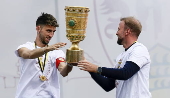 DFB Cup celebration of VfB Stuttgart in Stuttgart