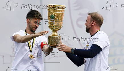 DFB Cup celebration of VfB Stuttgart in Stuttgart