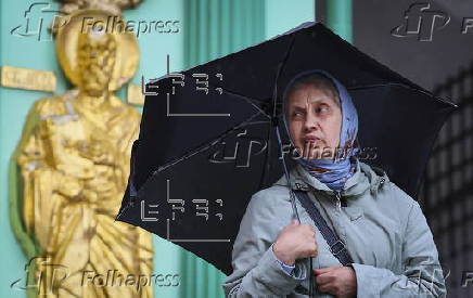 A rainy day in Moscow