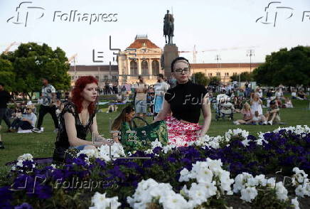 Outdoor classical music festival in Zagreb