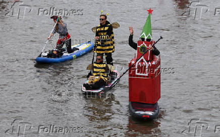 Water sports festival held in Moscow