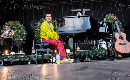 British artiste Jacob Collier performs at Tinderbox music festival in Odense