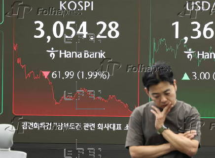 South Korean KOSPI stock market plunges 61.99 points
