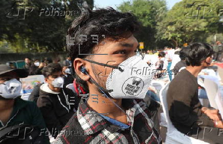 Protest against toxic air pollution in Delhi