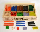 Caixa com barras coloridas para Escala Cuisenaire