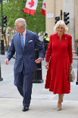 Britain's King Charles and Queen Camilla visit the National Gallery