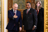 Russia's President Putin and Congo Republic's Sassou meet in Moscow