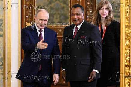 Russia's President Putin and Congo Republic's Sassou meet in Moscow