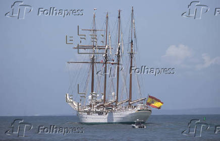 El Juan Sebastián Elcano sale de Santo Domingo con la princesa Leonor rumbo a Nueva York