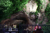 Pope Leo leads a Rosary prayer in the Vatican Gardens