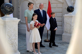 French President Emmanuel Macron visits Monaco