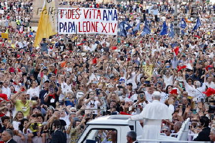 Pope Leo XIV leads Pentecost Vigil