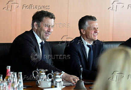 Weekly cabinet meeting at the Chancellery in Berlin