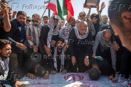 Funeral for those killed in Israeli strikes on Iran, in Ahvaz