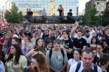 Anti-government protest in Belgrade
