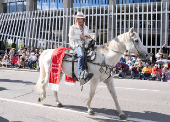 At the Calgary Stampede parade in Calgary