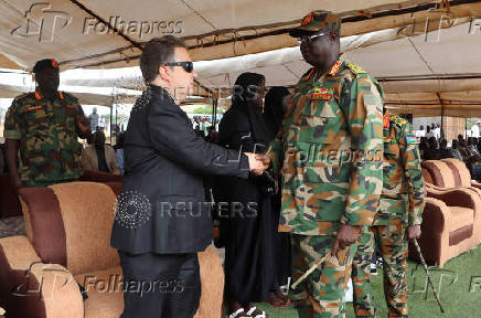 FILE PHOTO: Slain commander of the SSPDF General David Majur Dak's burial at the Heroes Cemetery, in Juba