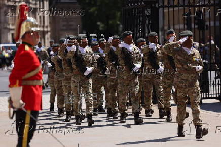 Belgium Armed Forces parade in London