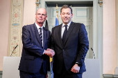 German-French closed-door meeting of finance ministers at Genshagen Castle