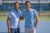 Roger Federer visitó este jueves la Rafa Nadal Academy by Movistar