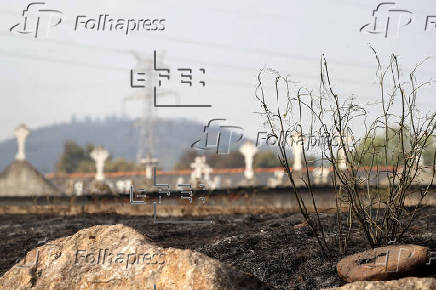 Las huellas del incendio en Las Médulas: un infierno del que se tardará años en salir