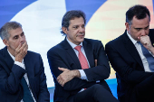 Sidônio, Fernando Haddad e Rodrigo Pacheco