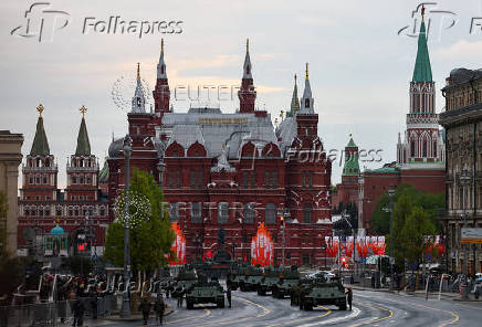 Rehearsal for Victory Day parade in Moscow
