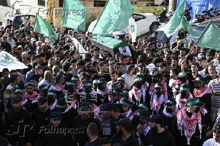 Funeral of senior Hamas member killed in Sidon
