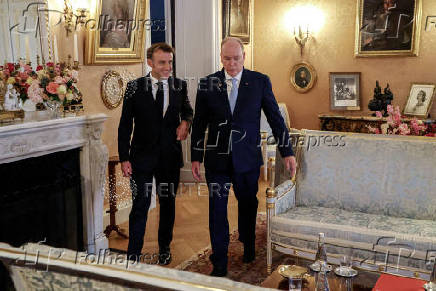 French President Emmanuel Macron visits Monaco