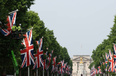 London view on the day when trade talks are due to take place between the U.S. and China, in London