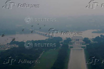 Military parade to commemorate the U.S. Army's 250th Birthday in Washington