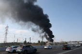 Aftermath of missile attack from Iran on Israel