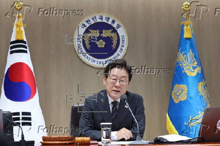 President Lee Jae-myung attends Cabinet meeting in Seoul