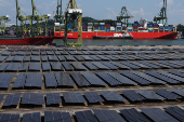 A view of Sembcorp Solar?s solar farm at Keppel Terminal in Singapore